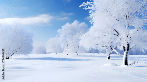 Winter Wonderland Captivating Aerial View Of A Snowy Pine Forest Background, Winter Nature,  © kin
