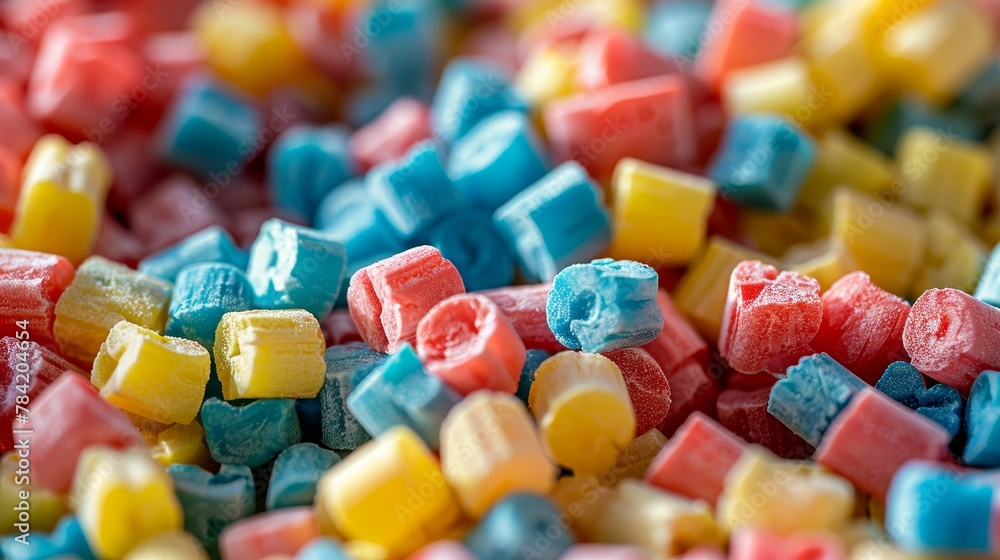 Close-up shot of colorful, eco-friendly laundry detergent pellets, a fresh solution to sustainable cleaning Close-up shot of colorful, eco-friendly laundry detergent pellets, a fresh solution to sustainable cleaning
