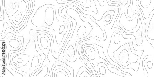 Topographic map patterns, topography line map. Vintage outdoors style, . Black and white colored map. Ultra wide size. Vector illustration.