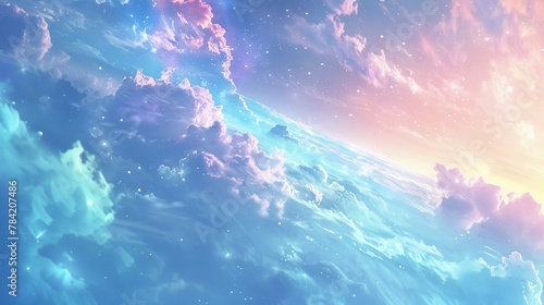 Pastel Serenity: Tranquil Skies and Dreamy Bliss