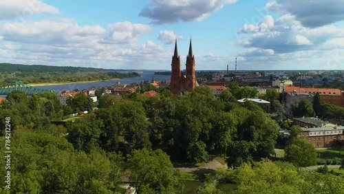 Panorama Basilica Wloclawek Bazylika Nmp Aerial View Poland photo
