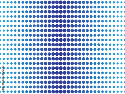 Blue dots fade pattern seamless. Vector background illustration