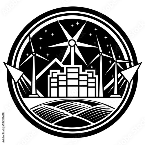 T-shirt Design Vector Logo design for a tech startup specializing green energy company Vector - Vector art - Vector illustration - Vector design - Latest Vector - Ultimate Vector - Premium Vector