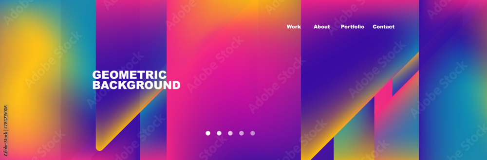 a colorful abstract background with geometric shapes and lines High quality