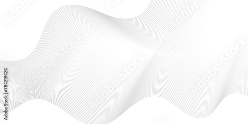 Abstract white digital blend wave lines and technology background. Modern white flowing wave lines and glowing moving lines. Futuristic technology and sound wave lines background.