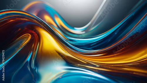 Abstract Background with Waves of Fairy Colors