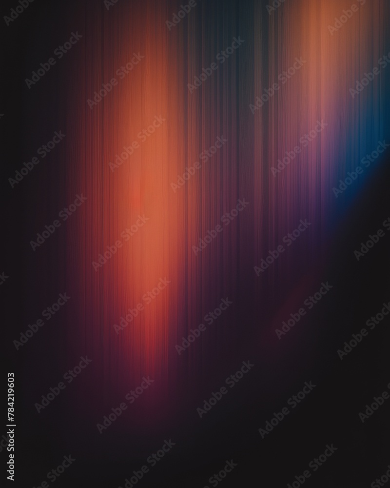 dark gradient background with blurred orange and blue tones