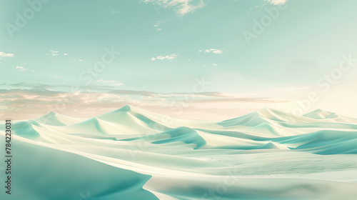 Pastel-colored conceptual desert background. 