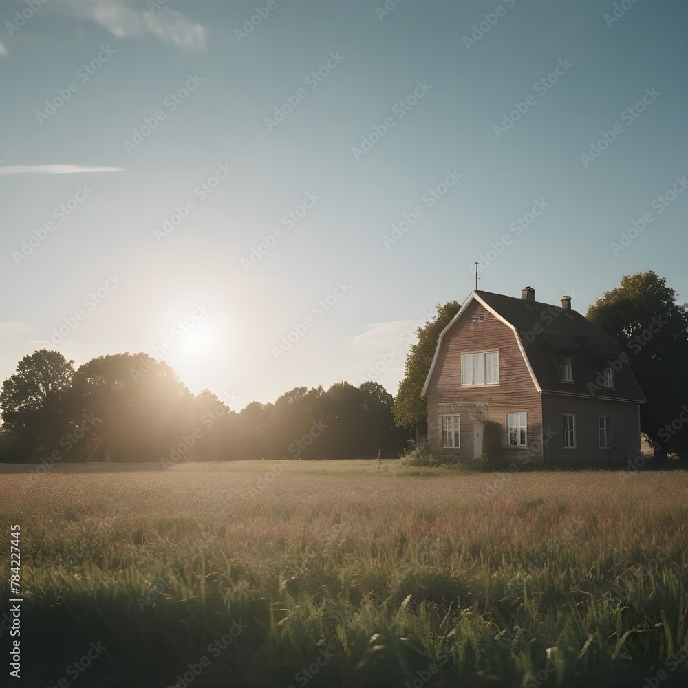 Fototapeta premium barn in the field