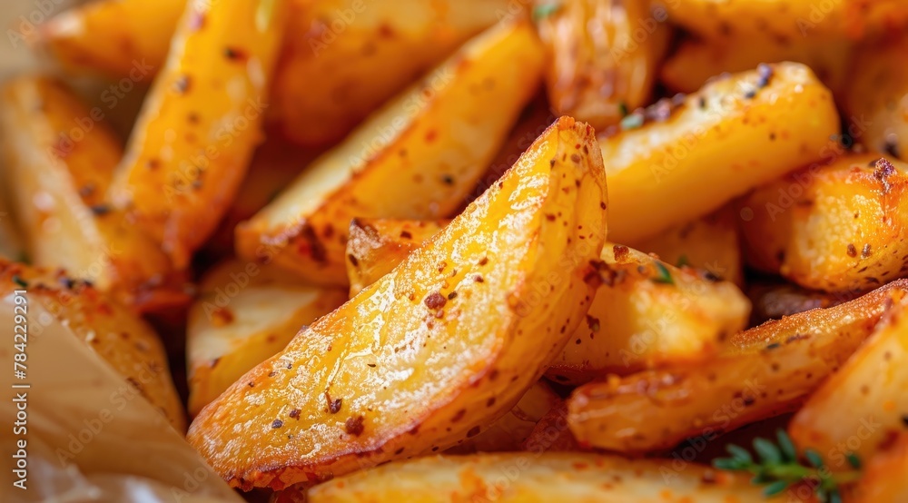 Air fryer machine cooking potato fried. Air fryer machine cooking potato fried.