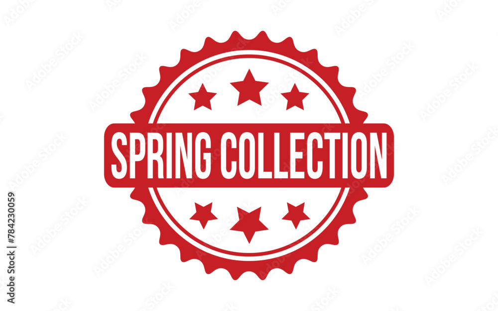 Red Spring Collection Rubber Stamp Seal Vector Red Spring Collection Rubber Stamp Seal Vector