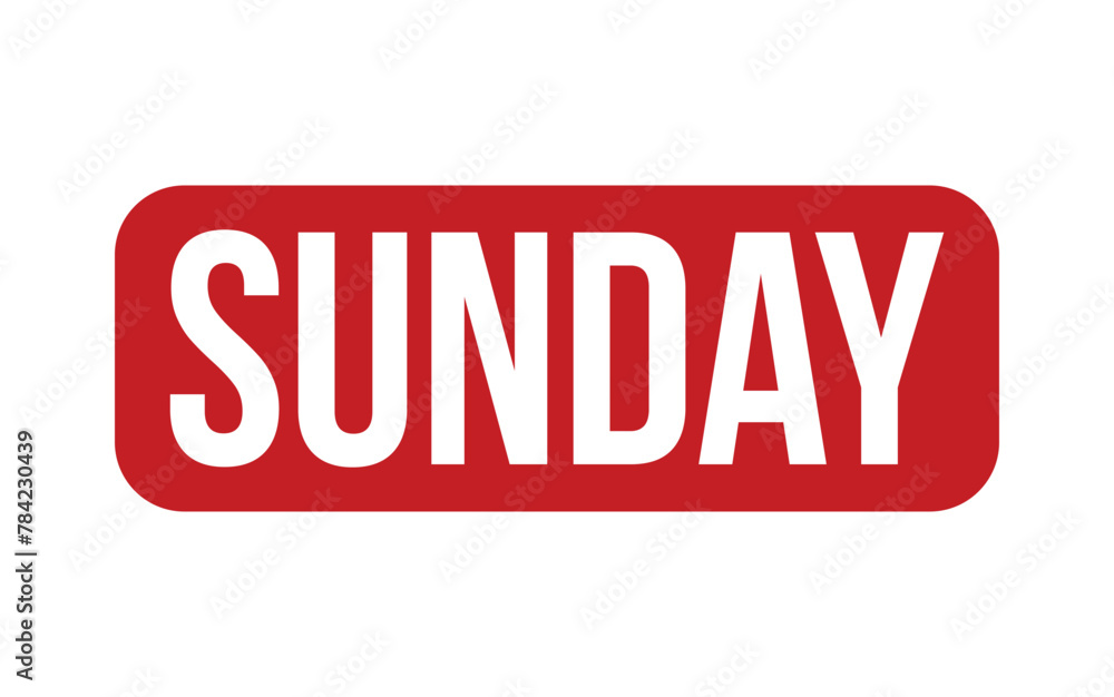 Sunday Rubber Stamp Seal Vector Sunday Rubber Stamp Seal Vector