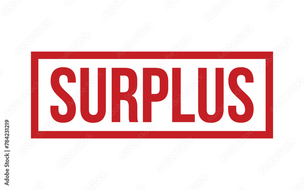 Red Surplus Rubber Stamp Seal Vector Red Surplus Rubber Stamp Seal Vector