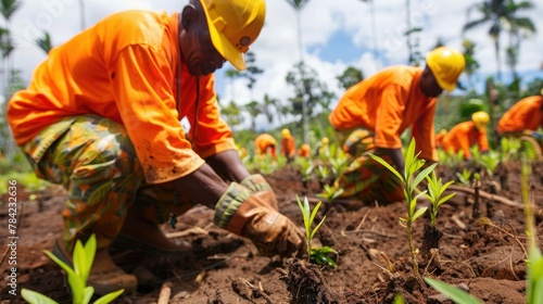 Forestry Workers in Reforestation Project
