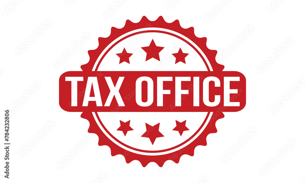Tax Office Rubber Stamp Seal Vector