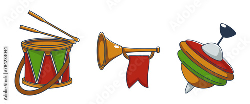 Festive Musical Instruments Vector Art