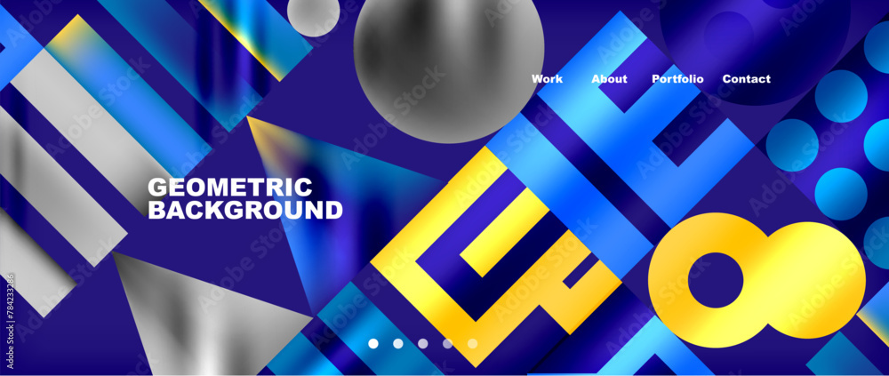 a blue and yellow geometric background with letters and numbers High quality a blue and yellow geometric background with letters and numbers High quality