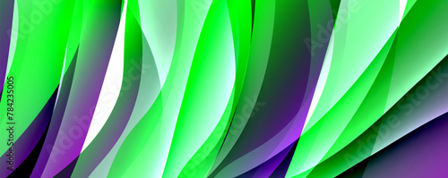 A closeup of a vibrant green and purple abstract background featuring a mix of colors like electric blue and magenta, resembling a terrestrial plant or grass artwork