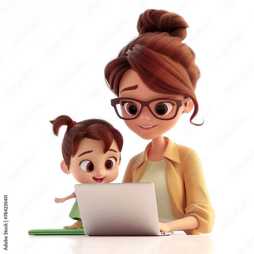 celebrating happy mother's day with arms holding each others and be surrounded by carnation flowers.VECTOR celebrating happy mother's day with arms holding each others and be surrounded by carnation flowers.VECTOR