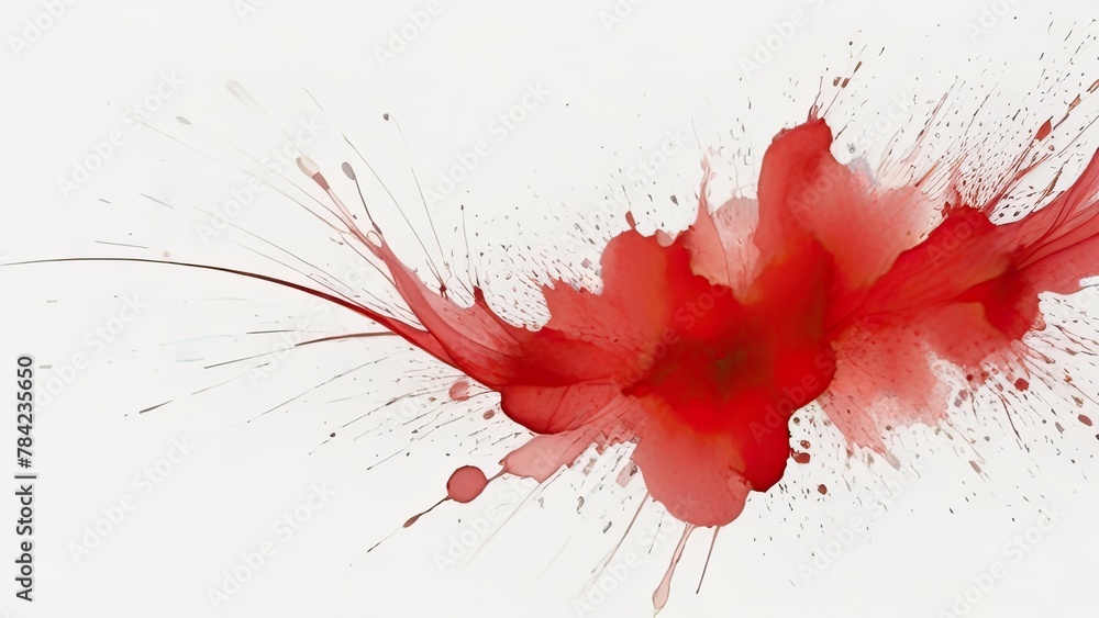 abstract spalsh red watercolor background