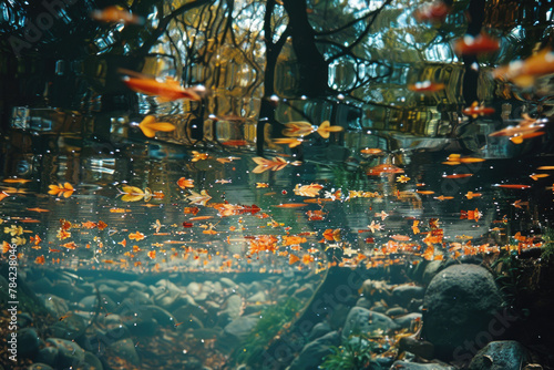 Nature's Reflections in a Still Pond © Veniamin Kraskov