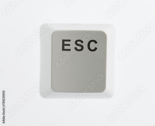 Keyboard Esc button on white background