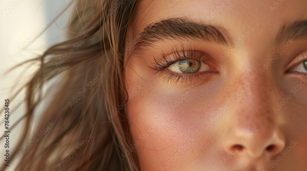 Close up portrait of a youthful beauty. Close up portrait of a youthful beauty.