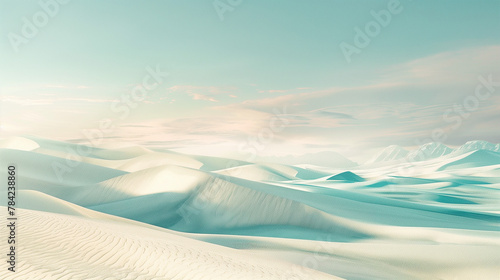 Conceptual pastel desert backdrop. 