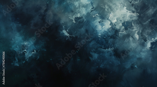 moody oil paint background characterized by deep shades of indigo  charcoal  and emerald  conveying a sense of mystery  depth  and intrigue  ideal for adding atmosphere and depth to digital artworks