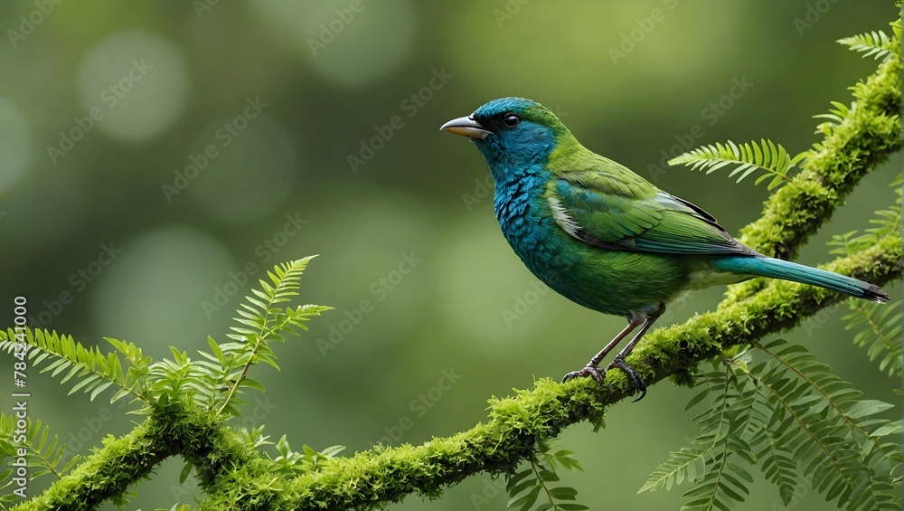 Bird-ai-image-with-the-greenry