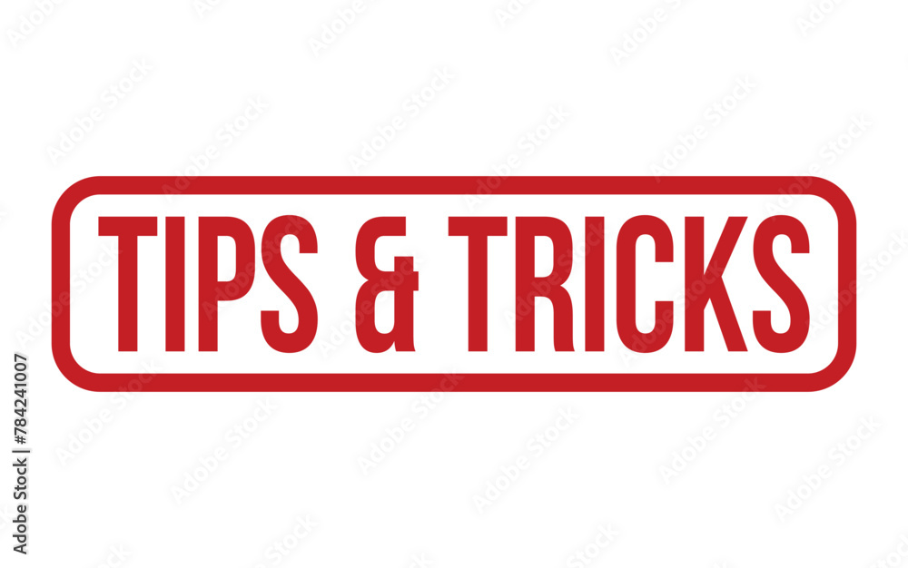 Tips & Tricks Rubber Stamp Seal Vector