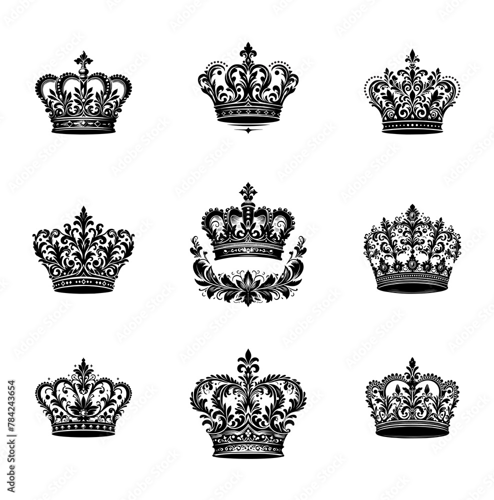 Elegant detailed classic crowns Elegant detailed classic crowns
