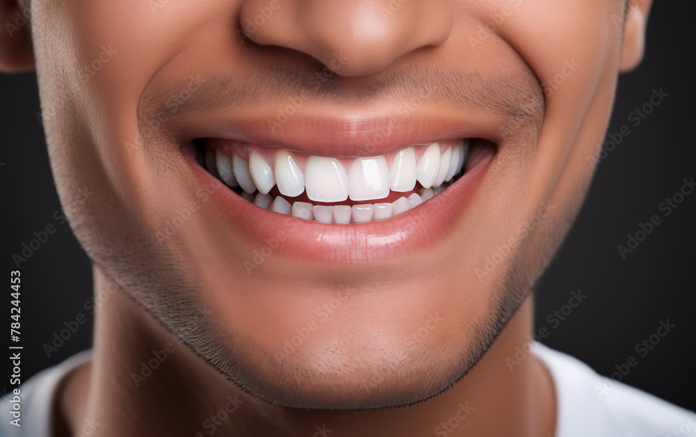 Men's teeth close-up,created with Generative AI tecnology. Men's teeth close-up,created with Generative AI tecnology.