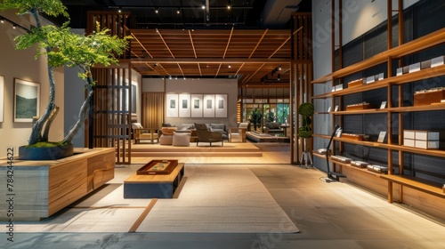 Modern interior view of Nitori store showroom in Gurney Paragon  Penang. Nitori is a Japanese furniture and home