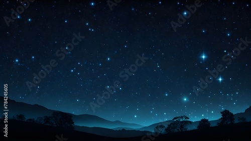 Starry Nights and Moonlit Landscapes in Nature s Embrace  Starlit Skies and Moonlit Mountains in Nature s Canvas  Moonlit Horizons and Starlit Silhouettes in Nature s Realm  Starlit Landscapes