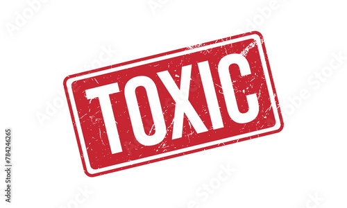 Toxic Rubber Stamp Seal Vector
