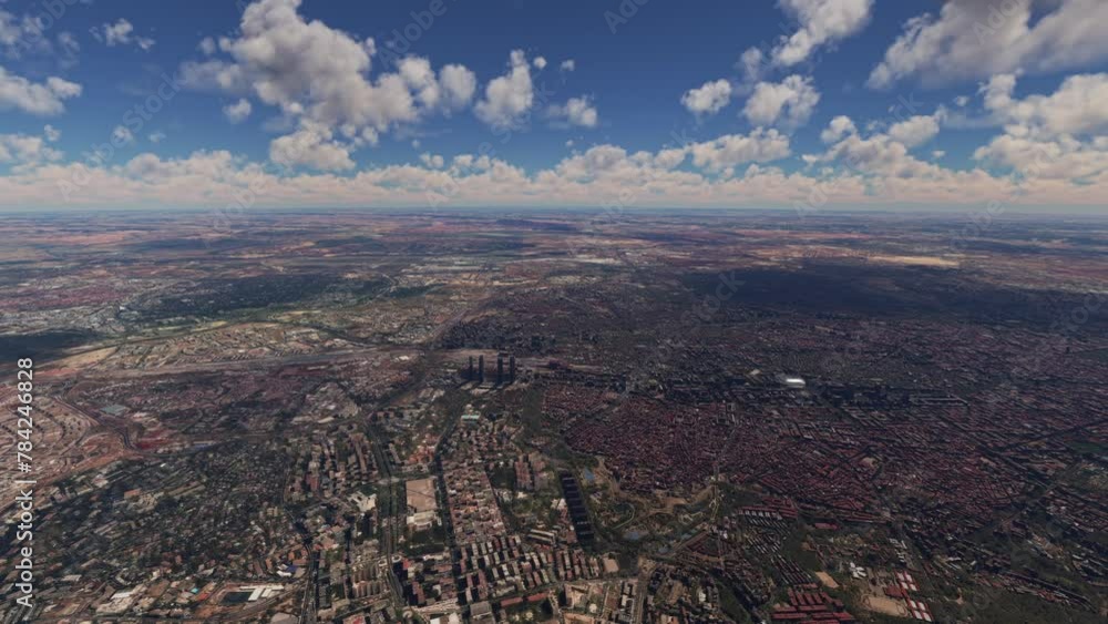 Aerial drone view of the city of Madrid. Spain Aerial drone view of the city of Madrid. Spain
