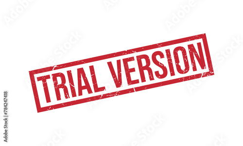 Trial Version Rubber Stamp Seal Vector