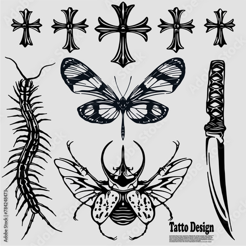 butterfly tattoo design © Megadez