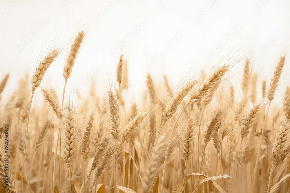 Wheat on a white background.