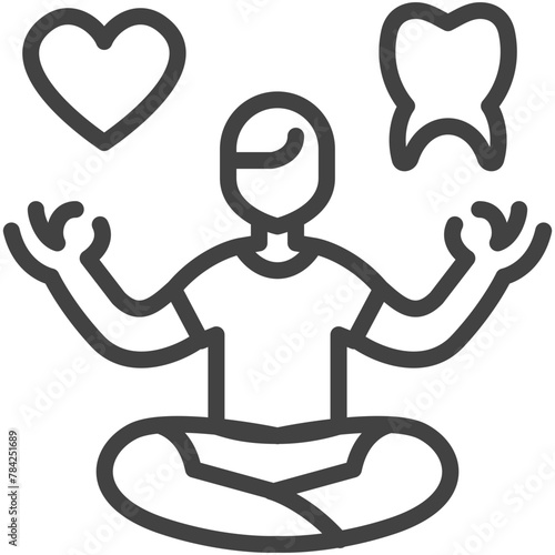 dental-mouth-healthcare-stress-management-line