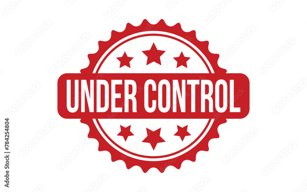 Under Control Rubber Stamp Seal Vector Under Control Rubber Stamp Seal Vector