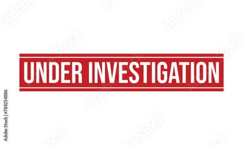 Under Investigation Rubber Stamp Seal Vector