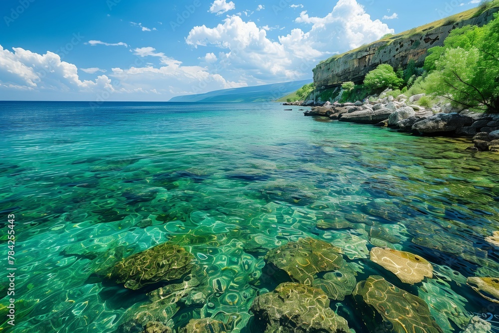 Fototapeta premium Beautiful landscape by the sea