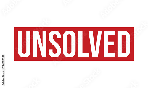 Unsolved Rubber Stamp Seal Vector