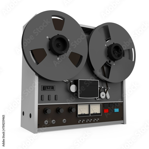 Reel-to-Reel Tape Recorder Isolated