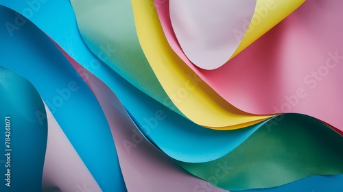 Close Up of a Multicolored Sheet of Paper