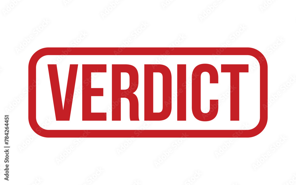 Verdict rubber grunge stamp seal vector Verdict rubber grunge stamp seal vector