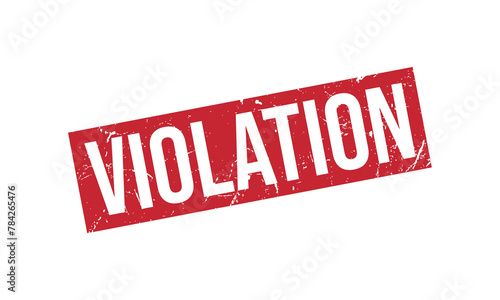 Violation Rubber Stamp Seal Vector