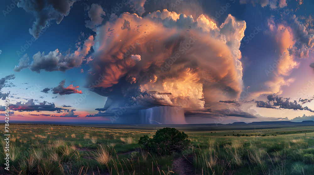 The dazzling display of New Mexico's ever-changing sky: a snapshot of diverse weather patterns